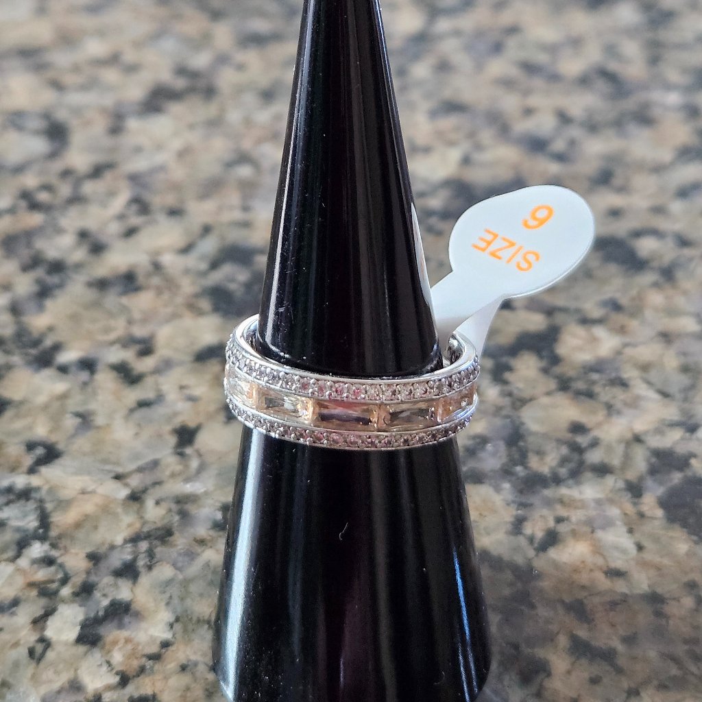 Bomb Party Rbp7178 "The Juliet Ring" Smokey Topaz Cubic Zirconia Sz 6